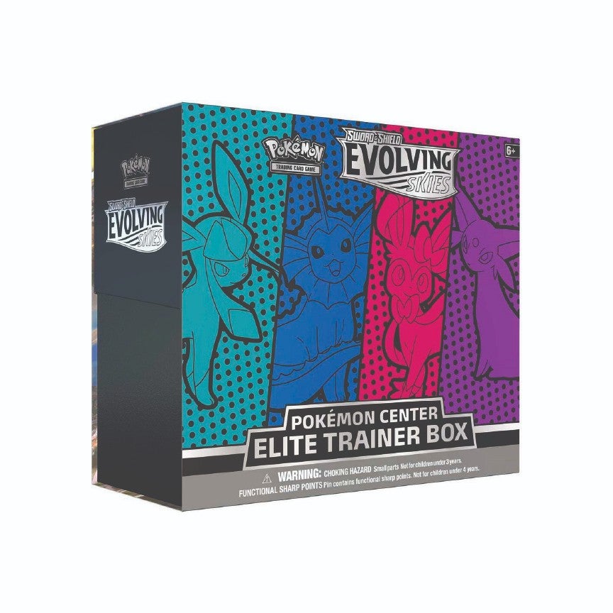 Evolving Skies Pokemon Center Elite Trainer Box [Glaceon/Vaporeon